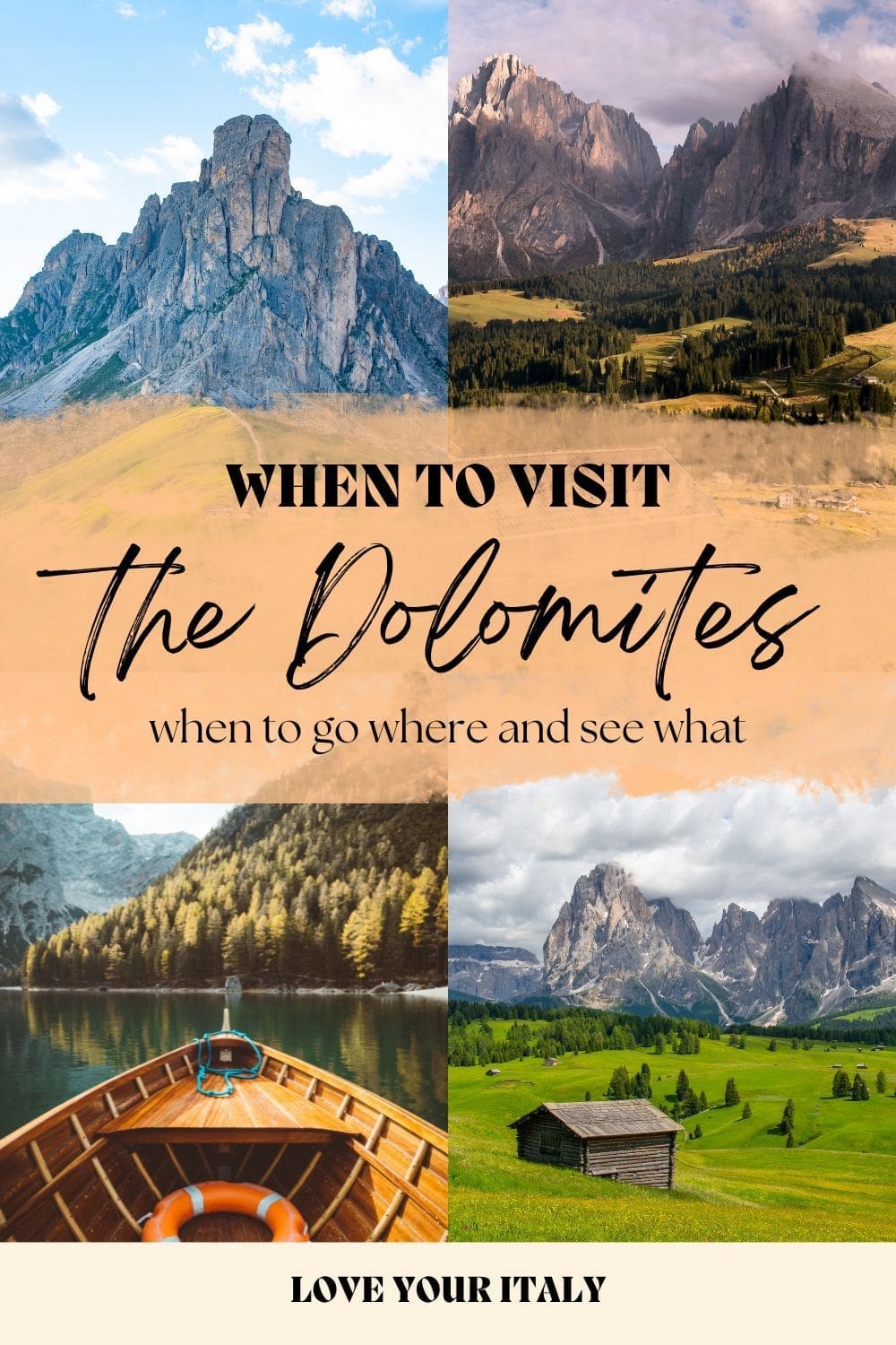 Best time to go to the Dolomites | Thinking about when to visit the Dolomites? Let me explain what's good and bad in every season in the Dolomites and when is the best month to visit! | dolomites italy | dolomites travel guide