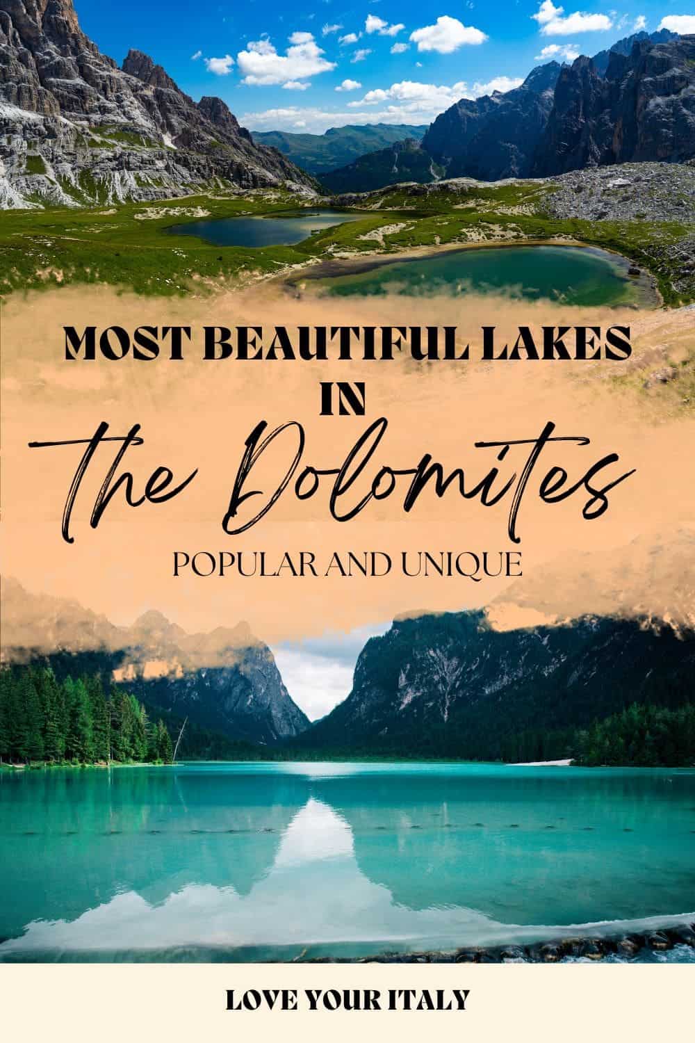 Best lakes in the Dolomites Italy | Looking for Dolomites lakes to add to your itinerary? Here's the 11 must-see ones - popular and unique! | Dolomiti lakes | 