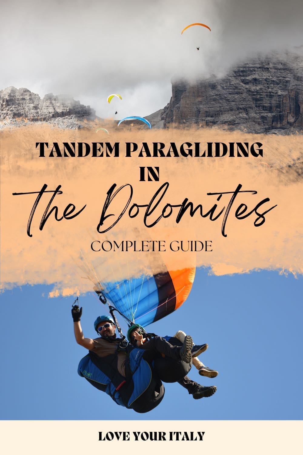 Paragliding the Dolomites Italy | wondering where to go paragliding in the Dolomites Italy? I share my experience - and give you info on all you need to know! | italy paragliding | what to wear paragliding|