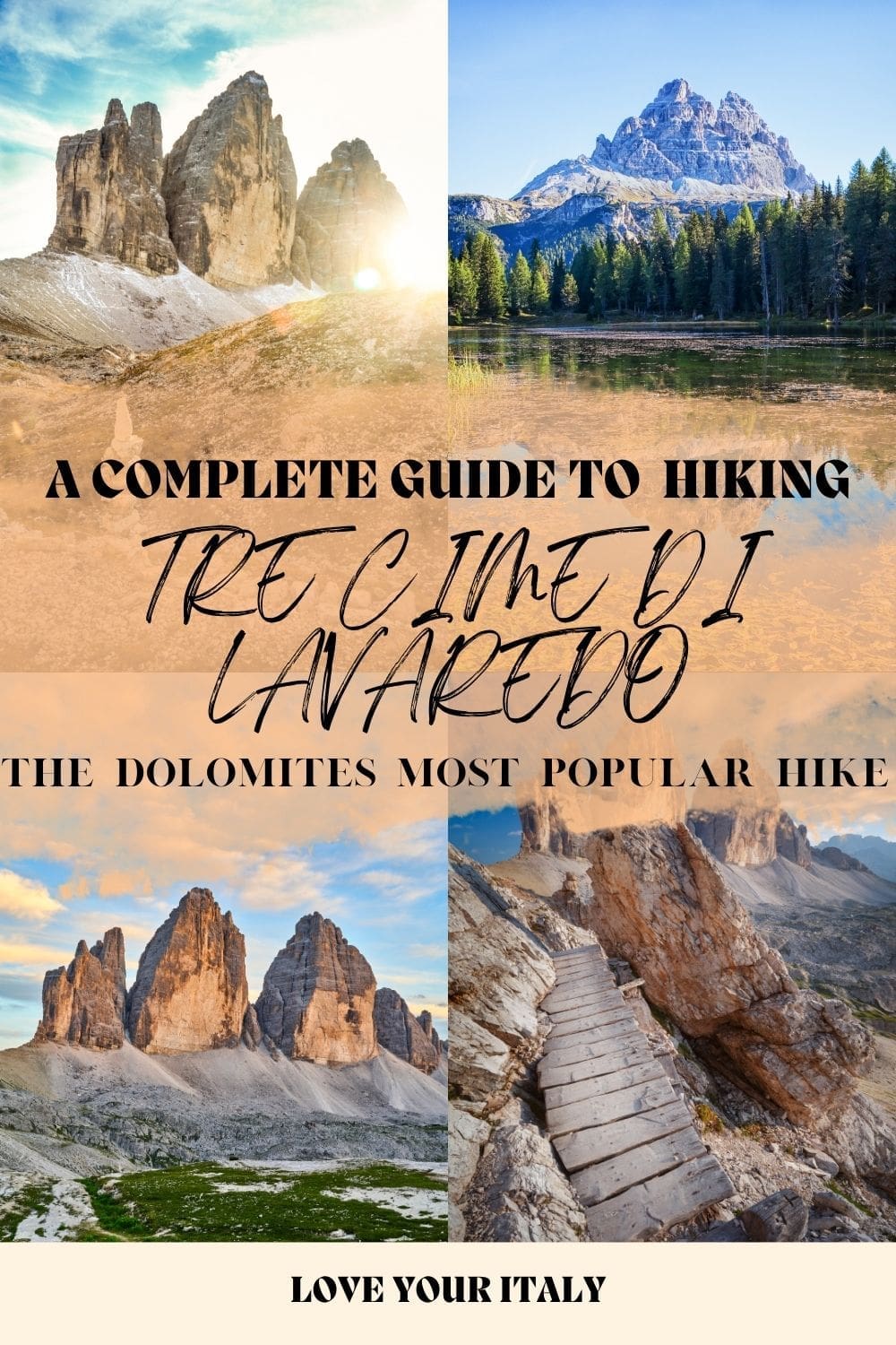 Tre Cime di Lavaredo Dolomites hike | The complete guide to hiking the Tre Cime di Lavaredo loop - one of the most popular and beautiful day hikes in the Dolomites, Italy | Tre Cime | Drei Zinnen | Three Peaks of Lavaredo hike |