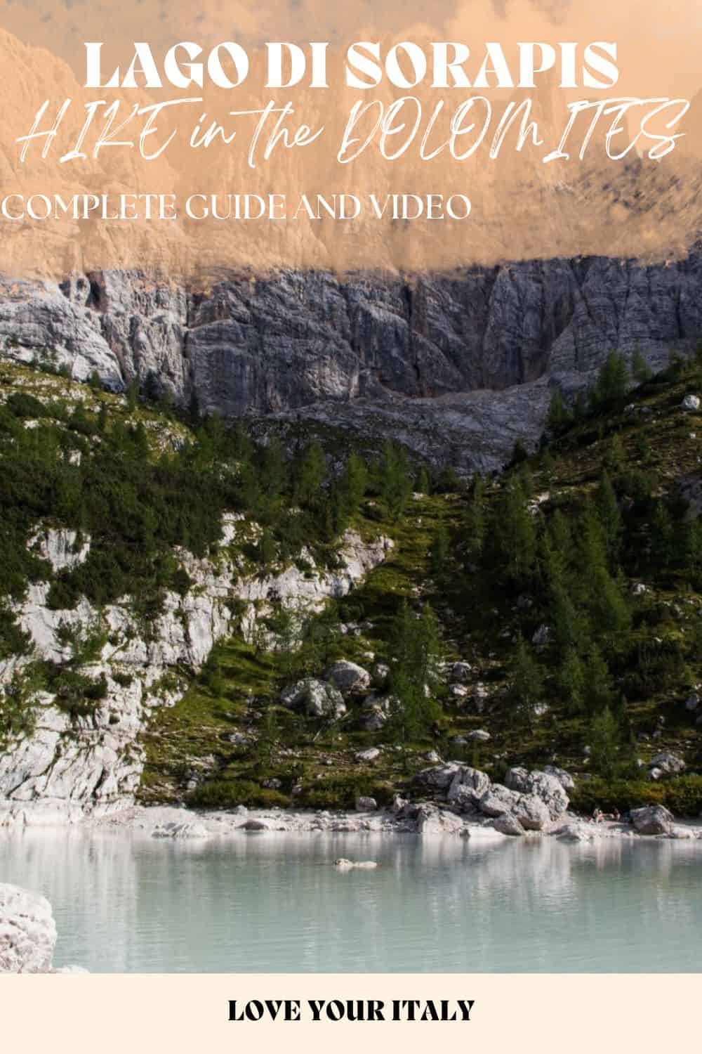 Lago di Sorapis Hike: Most Incredible Lake In The Dolomites 19 Lake Sorapis hike in the Dolomites | Learn all you need to know about hiking to Lago di Sorapis in Italian Dolomites - video of the lake included! | hiking the dolomites | lakes in the Dolomites